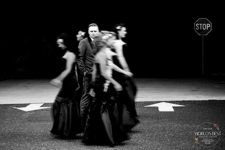 Another Creative, Movement-Inspired Photograph Focusing On The Groom