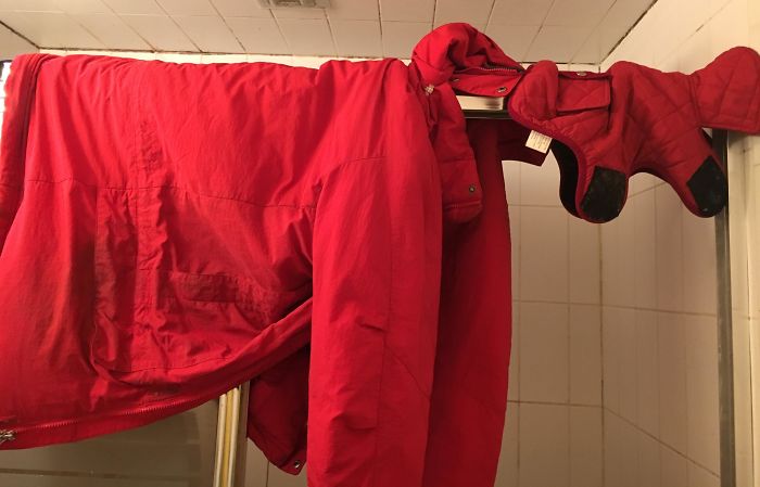 My Dad Didn’t Want A Dog. Now He Hangs Up Both Their Coats To Dry After It Rains