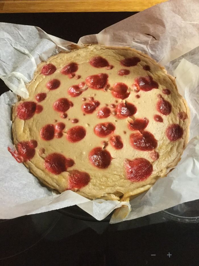 Cute Dots On My Cheesecake Ended Up Looking Like A Skin Disease