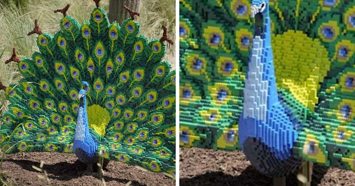 This Zoo Features Wild Animal Replicas Made From Over Three Million LEGO Pieces (27 Pics)