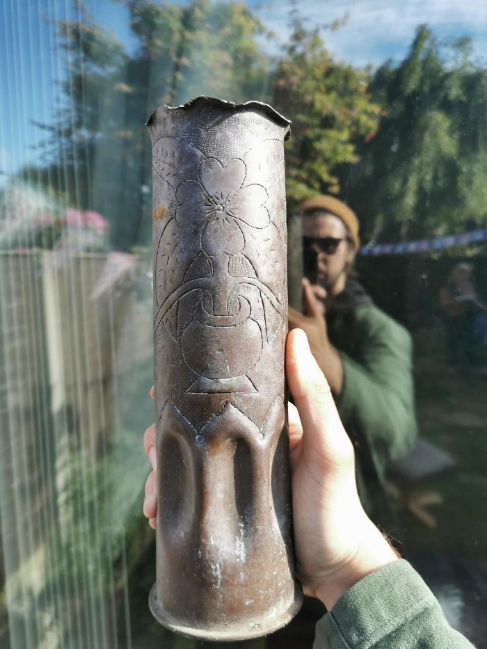 My Grandad Dug This Up? Found In Liverpool, Possibly WW2, It Was Found With The Decoration On, What Is It?