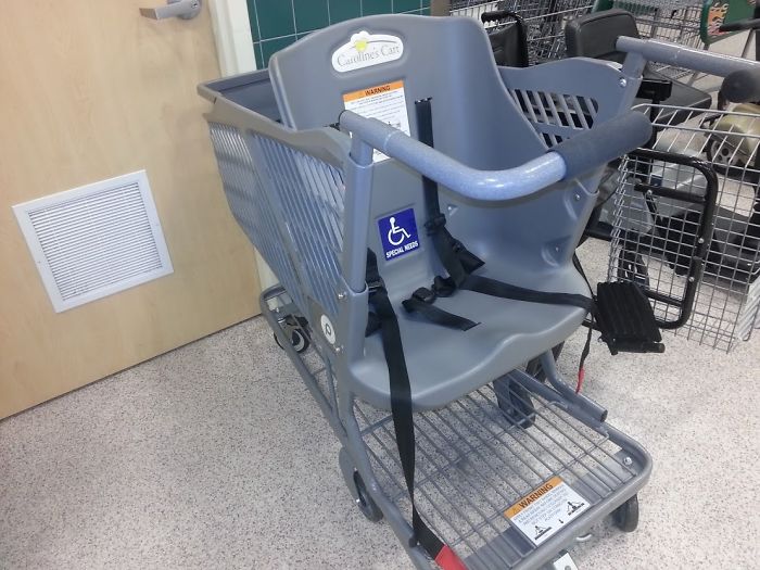 Found At My Local Publix. This Grocery Cart Lets You Push Around Special Needs Adults Instead Of Children