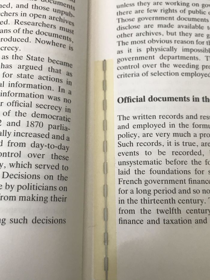 Found In A Library Book. Tape Over Staples?