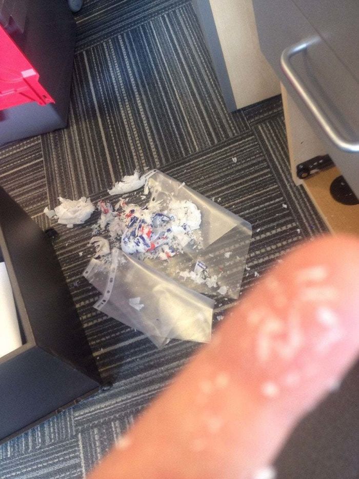 What Happens When A Biodegradable Shopping Bag Degrades. It Gets Everywhere