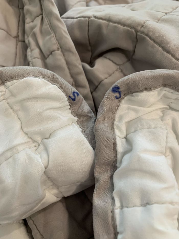 Put An ‘S’ On 2 Of The Short-Side Corners Of Our Almost-Square-But-Not-Quite Blanket So I Don’t Have To Figure It Out Each Time I’m Changing The Sheets
