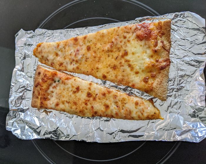 Reheating Pizza On A Flattop Stove Burner Makes The Bottom Crispy Without Getting Burnt