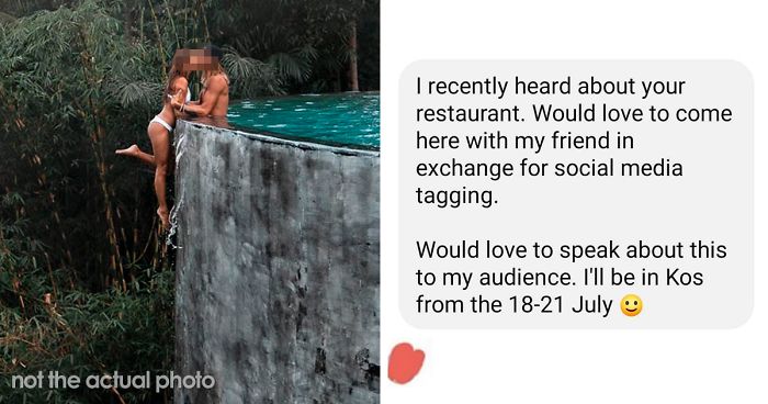 Restaurant Shows How To Shut Down Influencers Begging For Free Food For Exposure