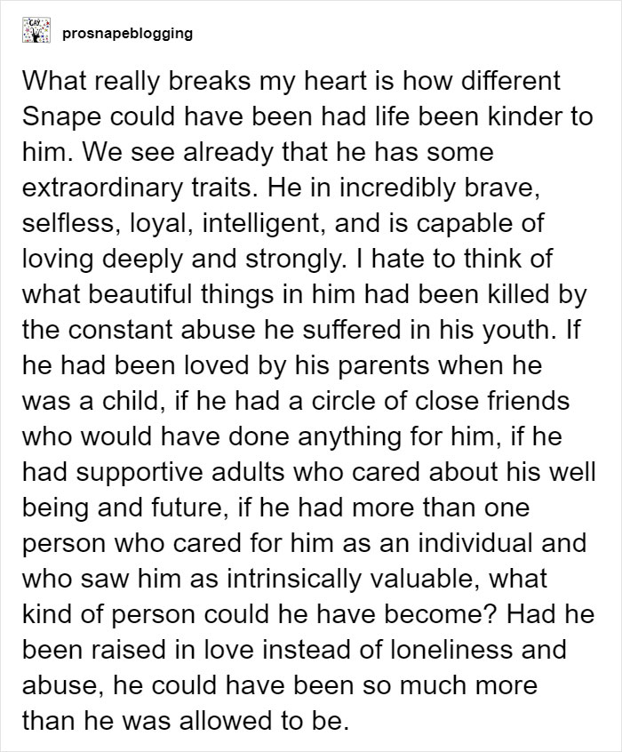 Snape Had An Unfortunate Life Bringing