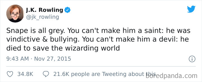 Severus Snape Is Grey