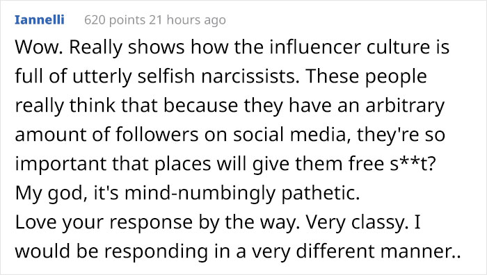 Restaurant Shows How To Shut Down Influencers Begging For Free Food For Exposure Restaurant Shows How To Shut Down Influencers Begging For Free Food For Exposure