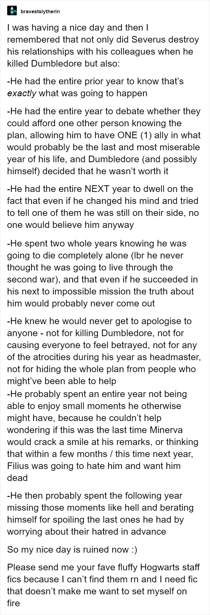 He Knew What Was Going To Happen For So Long