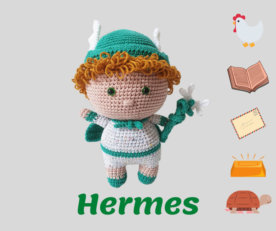 I Combine My Two Hobbies: Greek Mythology And Crochet