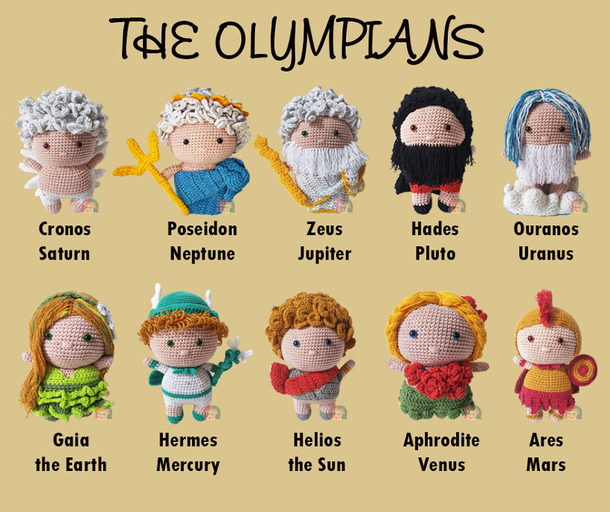 I Combine My Two Hobbies: Greek Mythology And Crochet