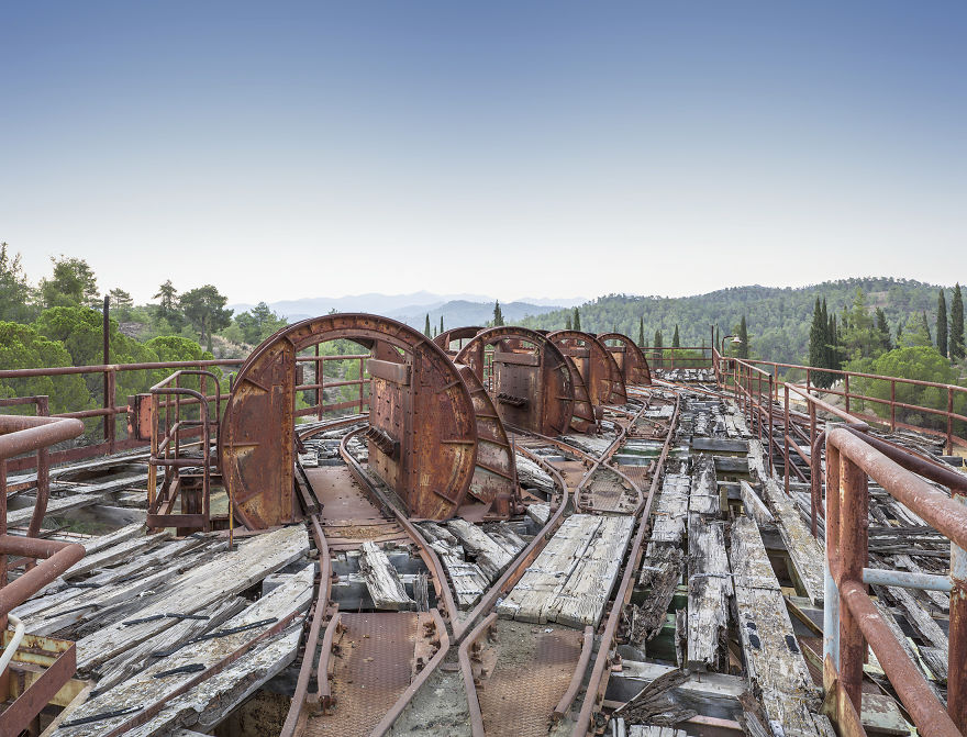 Abandoned Copper Mine Workings, Cyprus