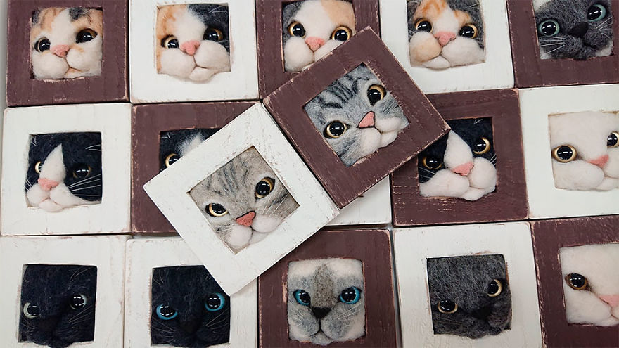 Artist Creates Realistic 3D Frames Of Cats And They Are Perfect!