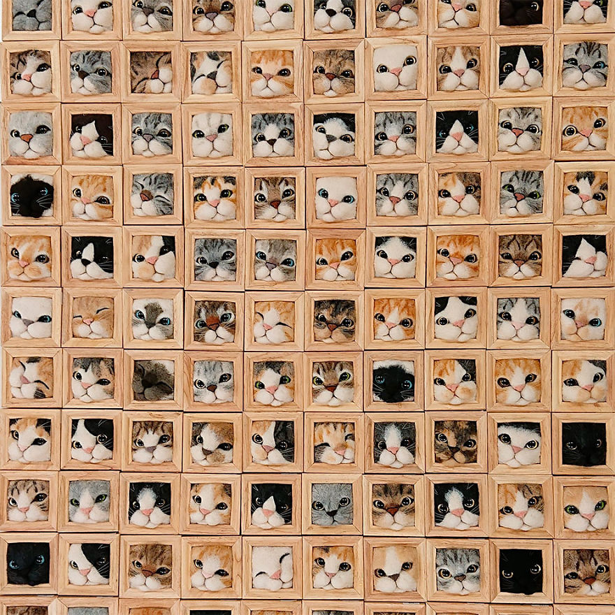 Artist Creates Realistic 3D Frames Of Cats And They Are Perfect!