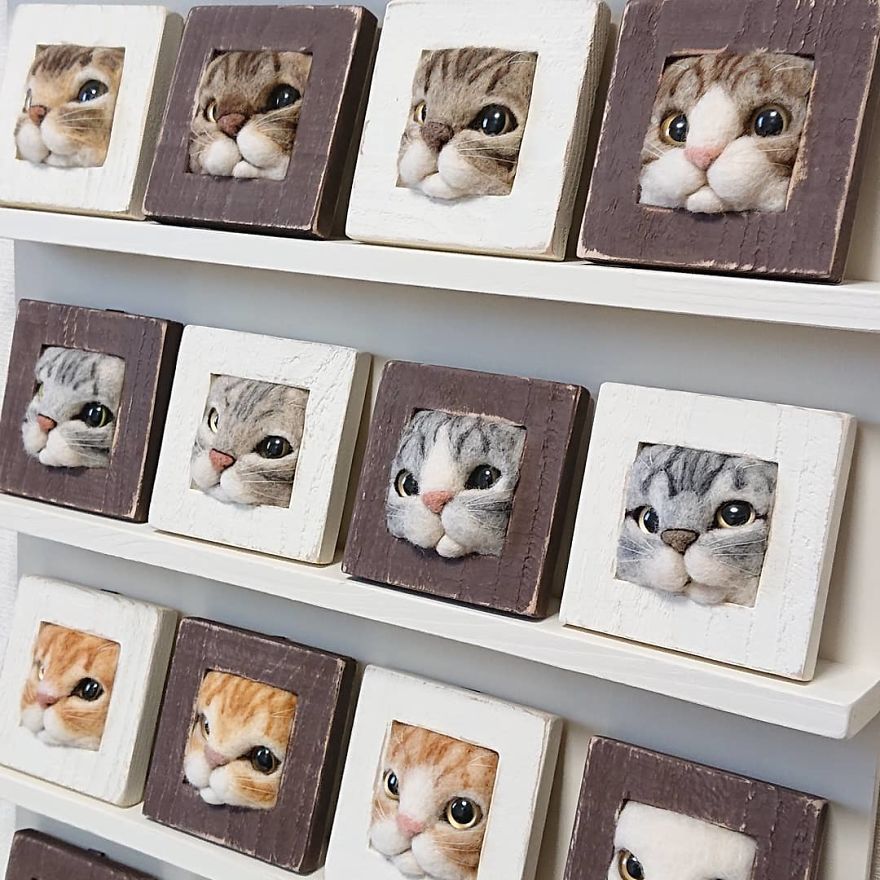 Artist Creates Realistic 3D Frames Of Cats And They Are Perfect!