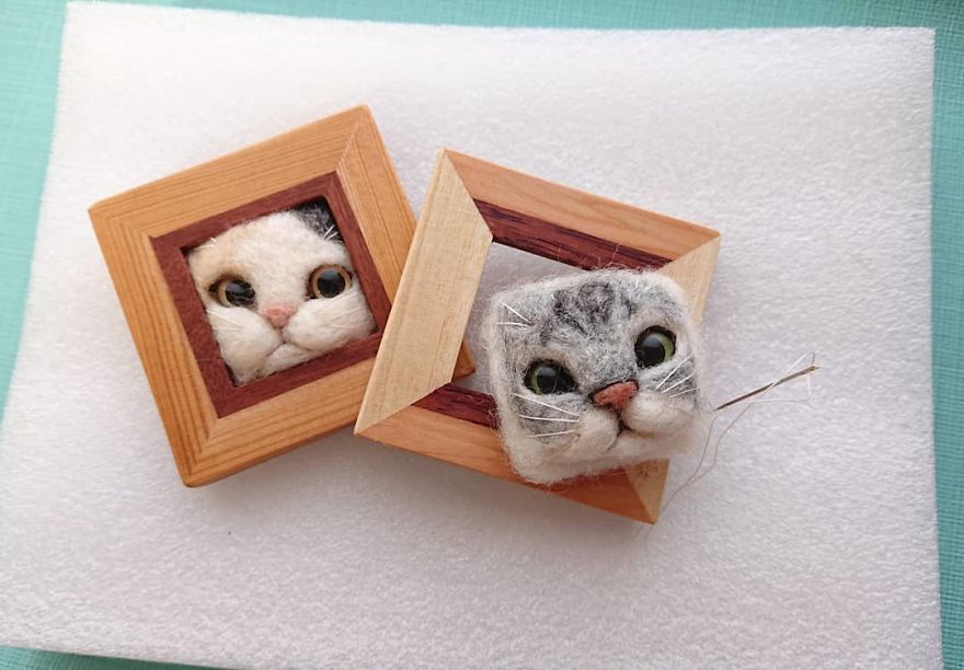 Artist Creates Realistic 3D Frames Of Cats And They Are Perfect!