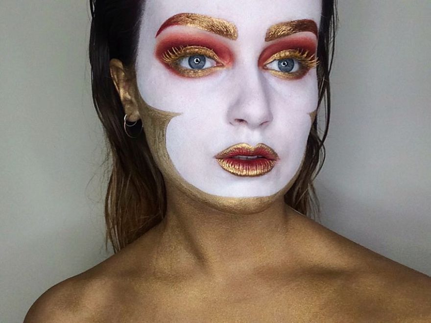 Artist Uses His Face As A Canvas To Paint Our Pop Culture