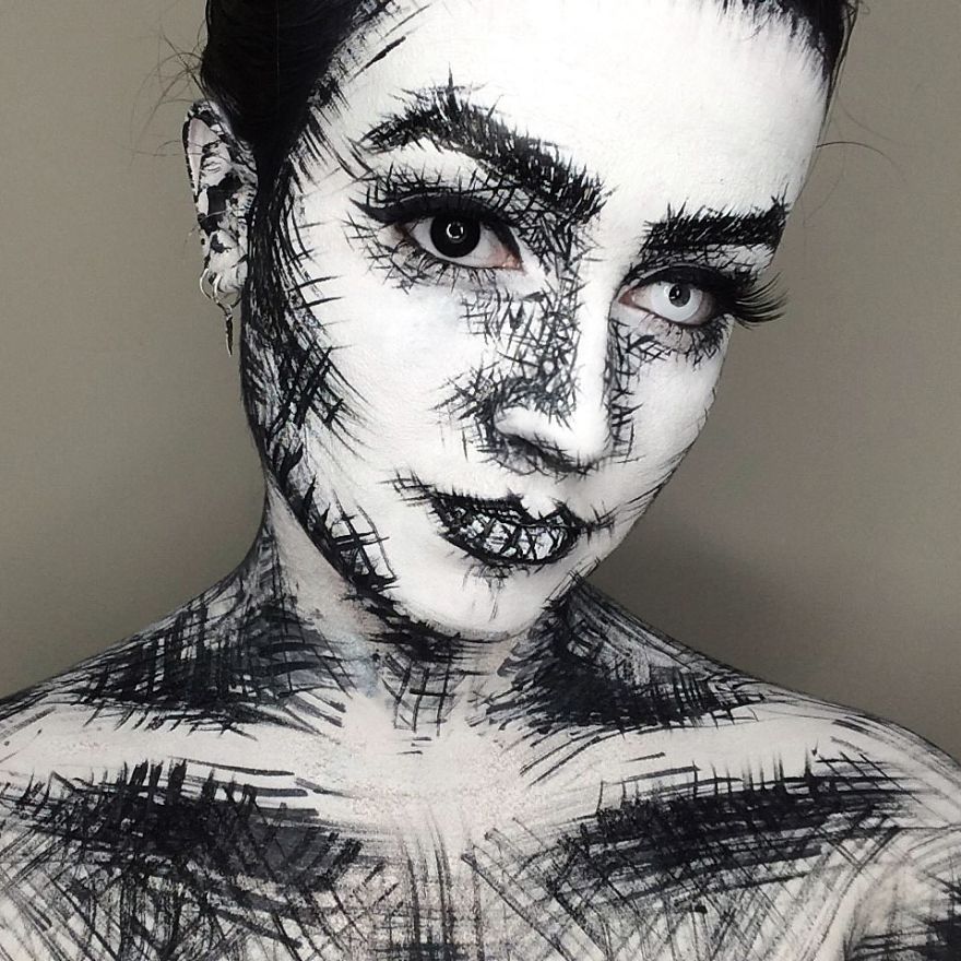 Artist Uses His Face As A Canvas To Paint Our Pop Culture