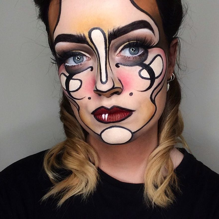 Artist Uses His Face As A Canvas To Paint Our Pop Culture