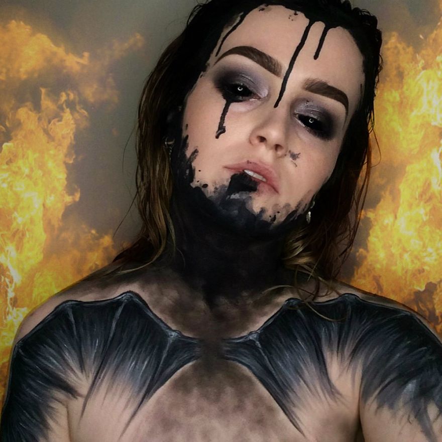 Artist Uses His Face As A Canvas To Paint Our Pop Culture