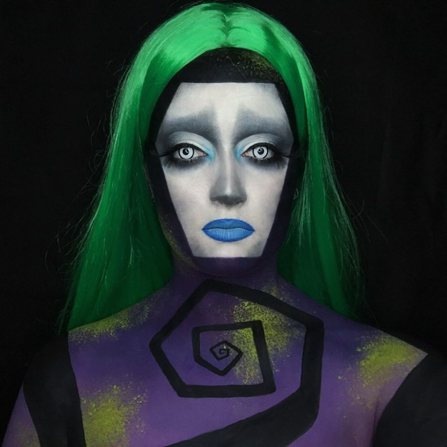 Artist Uses His Face As A Canvas To Paint Our Pop Culture