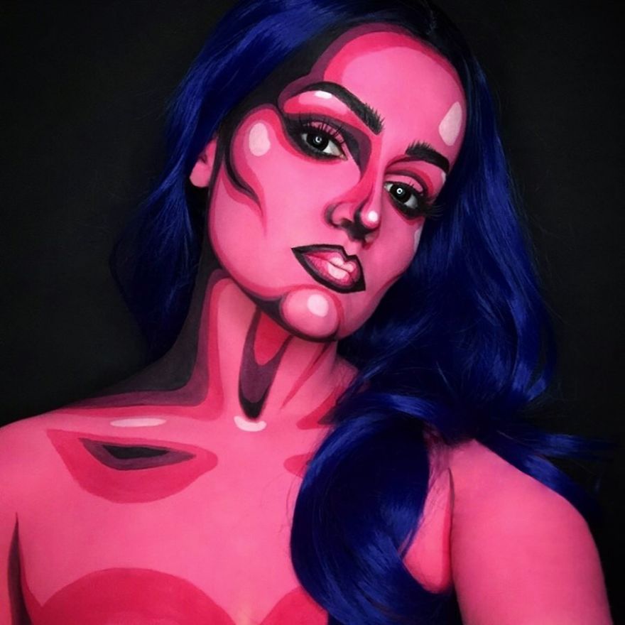 Artist Uses His Face As A Canvas To Paint Our Pop Culture