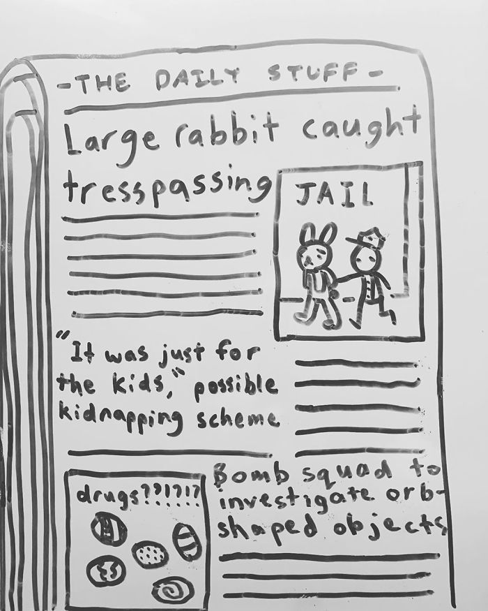 14-Year-Old-Draws-Comics-On-Whiteboard-Jakes-Door