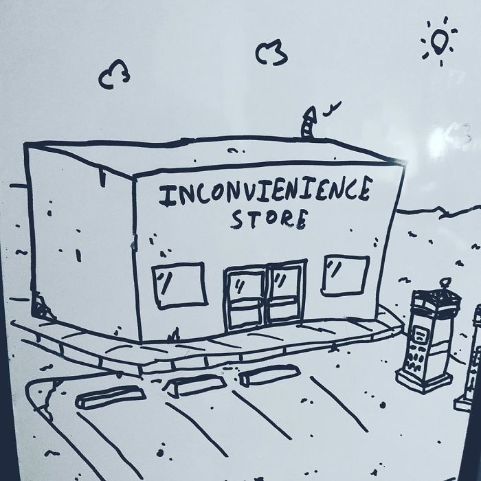 14-Year-Old-Draws-Comics-On-Whiteboard-Jakes-Door