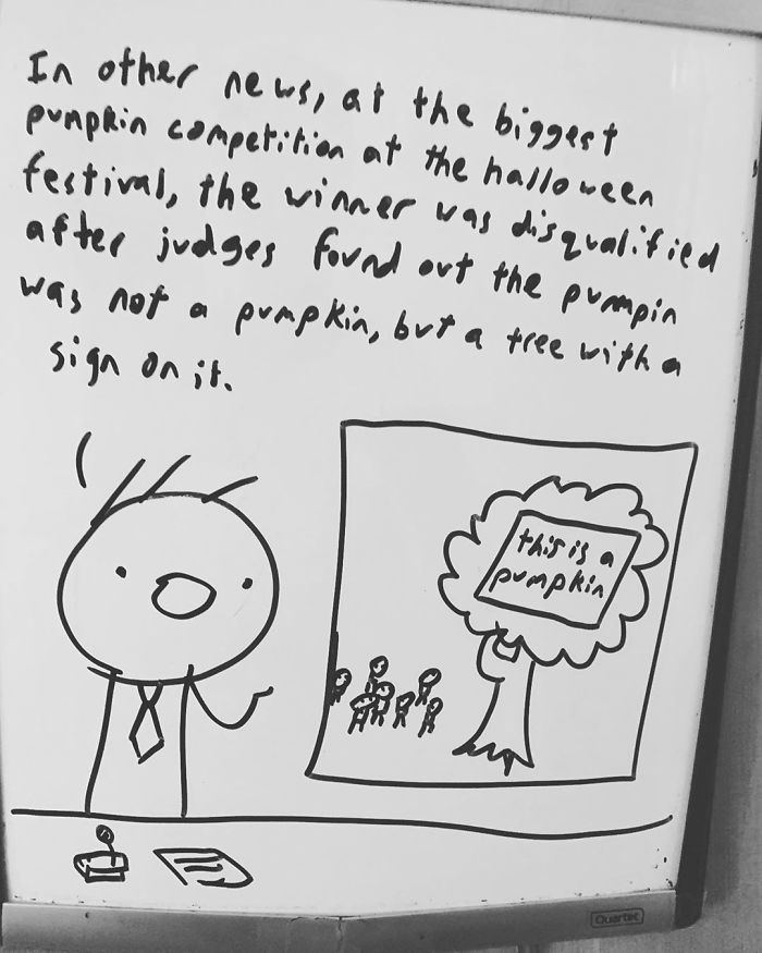 14-Year-Old-Draws-Comics-On-Whiteboard-Jakes-Door