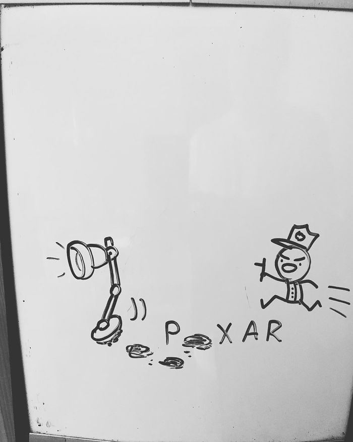 14-Year-Old-Draws-Comics-On-Whiteboard-Jakes-Door
