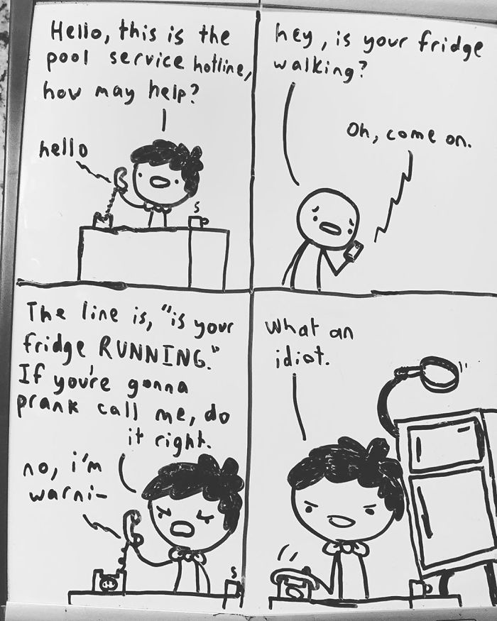 14-Year-Old-Draws-Comics-On-Whiteboard-Jakes-Door