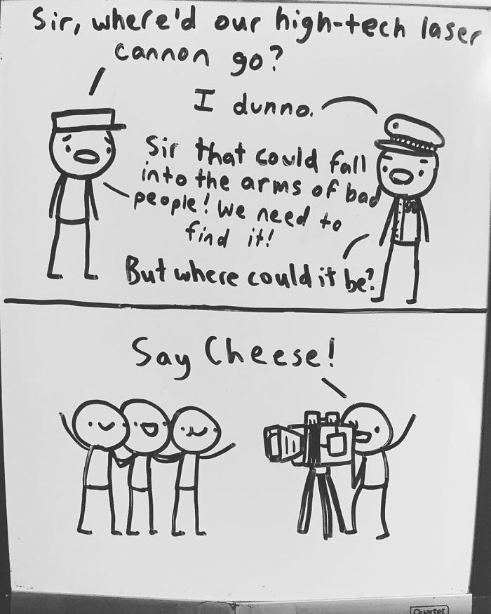 14-Year-Old-Draws-Comics-On-Whiteboard-Jakes-Door