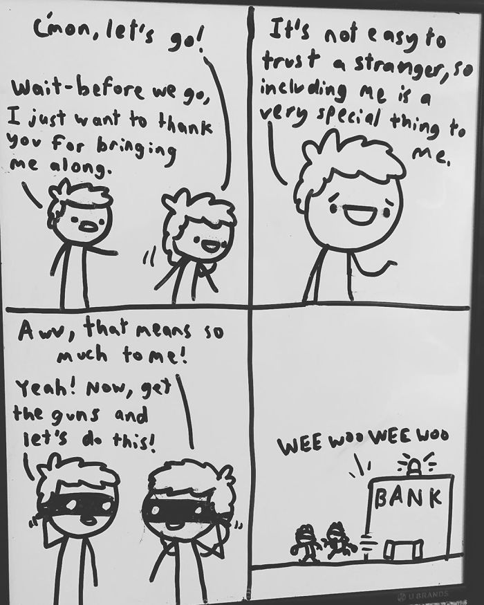 14-Year-Old-Draws-Comics-On-Whiteboard-Jakes-Door