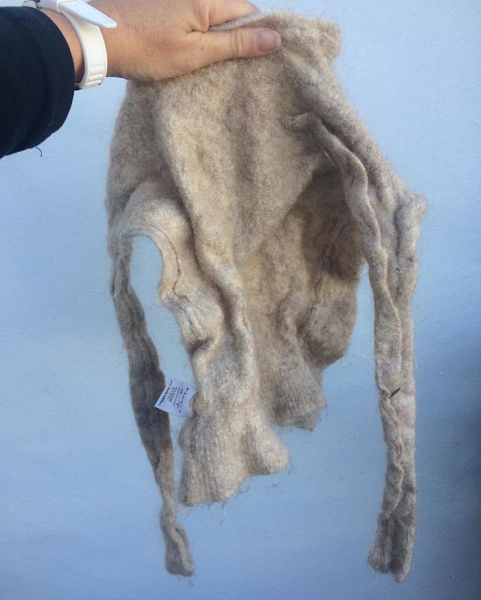 Farewell, Then, Beloved Jumper. In A Moment Of Distraction, You Were Bundled Into The Wash With Everything Else And Met Your Demise