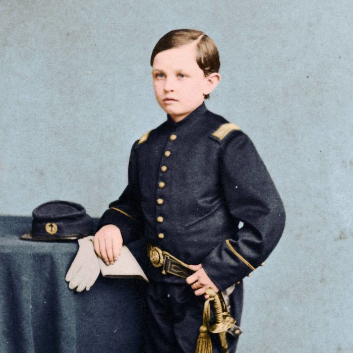 Tad Lincoln, Abraham Lincoln's Fourth Son, In A Military Uniform, 1860s