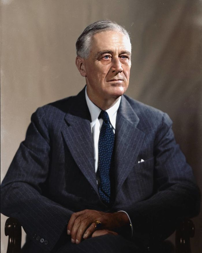 Official 1944 Campaign Portrait Of Franklin Delano Roosevelt, By Leon Perskie