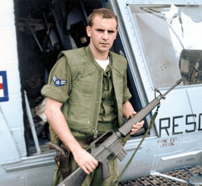 Airman 1st Class William H. Pitsenbarger, 38th Rescue Squadron Of The U.S. Air Force, During The Vietnam War - He Received The Medal Of Honor Posthumously For Saving 9 Fellow Soldiers In 1966 During Heavy Fighting In Cam My, Seen Here Ca. 1965