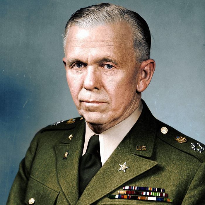 General George C. Marshall, U.S. Army Chief Of Staff During Wwii, Later Secretary Of State And Defense During The Truman And Later Eisenhower Administrations - He Also Gave Name To The Marshall Plan In 1953, For Which He Received The Nobel Peace Prize