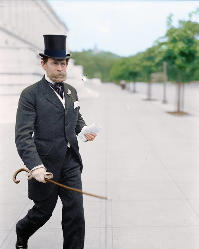 J. Hamilton Lewis, Representative From Washington, And A Senator From Illinois, He Was The First Senator To Hold The Title Of 'Whip' In The Senate, Later Again Served As The 5th Whip, And Served In The Spanish-American War - Ca. 1913