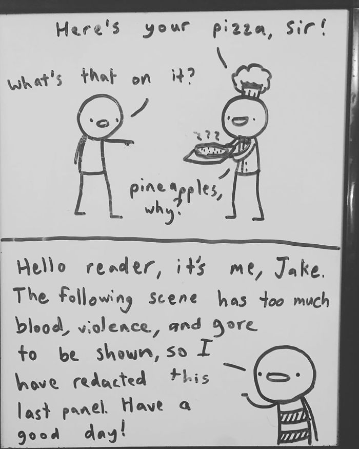 14-Year-Old-Draws-Comics-On-Whiteboard-Jakes-Door
