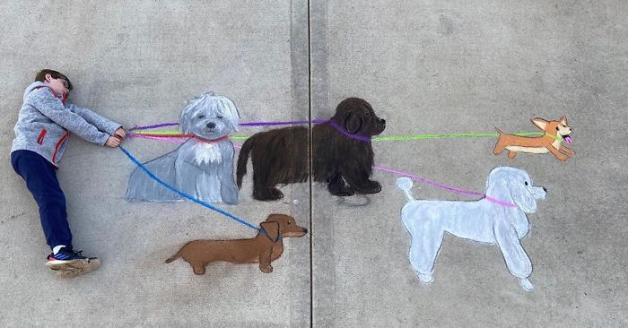 14-Year-Old-Daily-Chalk-Art-For-Her-Brother-So-He-Could-Travel