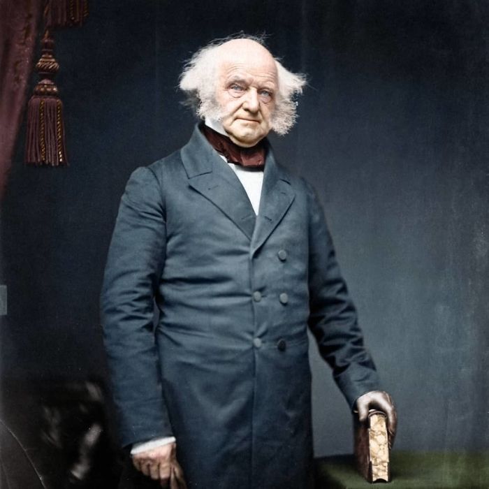 Martin Van Buren, 8th President Of The United States, Seen Here Ca. 1855
