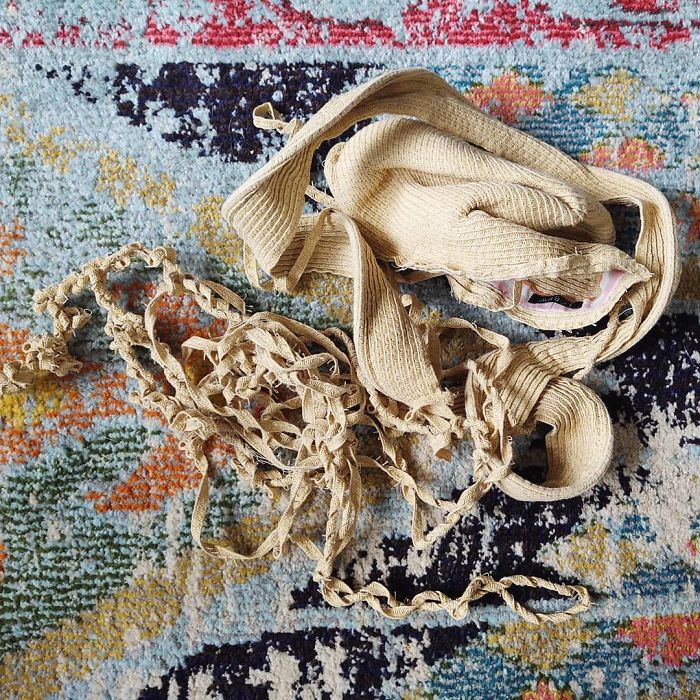 Just In Case You Were Ever Wondering, Floppy Straw Hats Don't Do Well In The Washing Machine