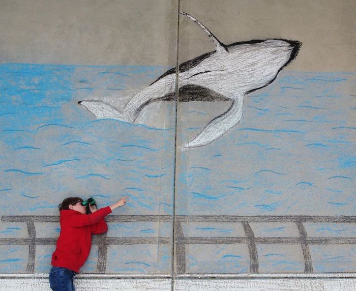 14-Year-Old-Daily-Chalk-Art-For-Her-Brother-So-He-Could-Travel