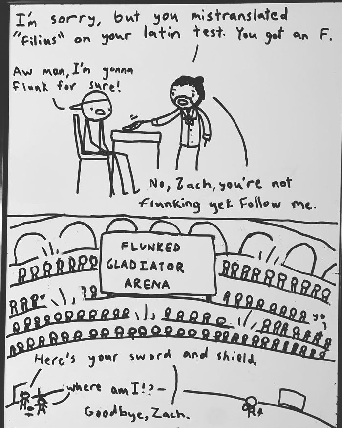 14-Year-Old-Draws-Comics-On-Whiteboard-Jakes-Door