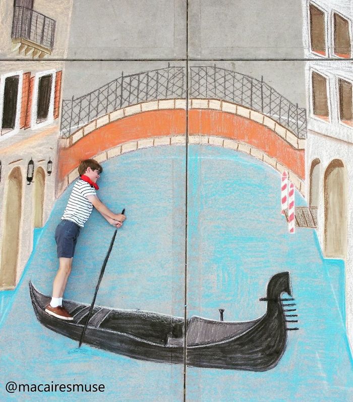 14-Year-Old-Daily-Chalk-Art-For-Her-Brother-So-He-Could-Travel