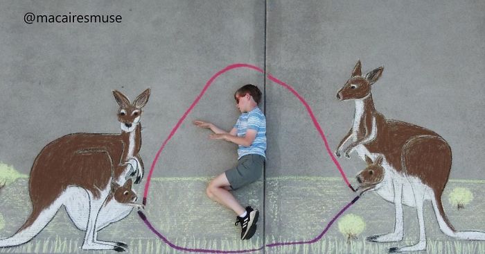 14-Year-Old-Daily-Chalk-Art-For-Her-Brother-So-He-Could-Travel