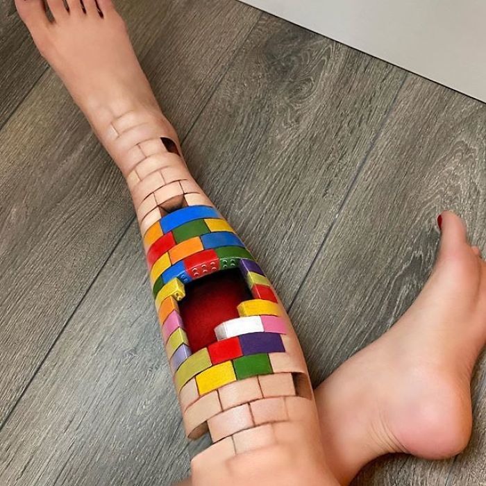 Chinese Artist Paints Food Impressively On Her Body